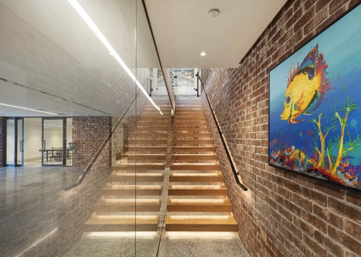 Custom staircase timber install